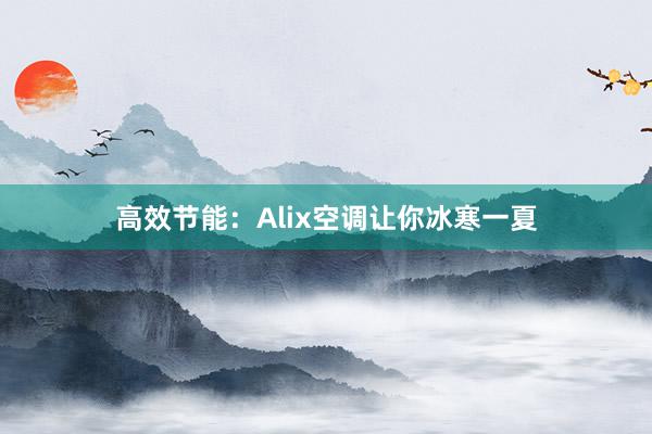 高效节能：Alix空调让你冰寒一夏